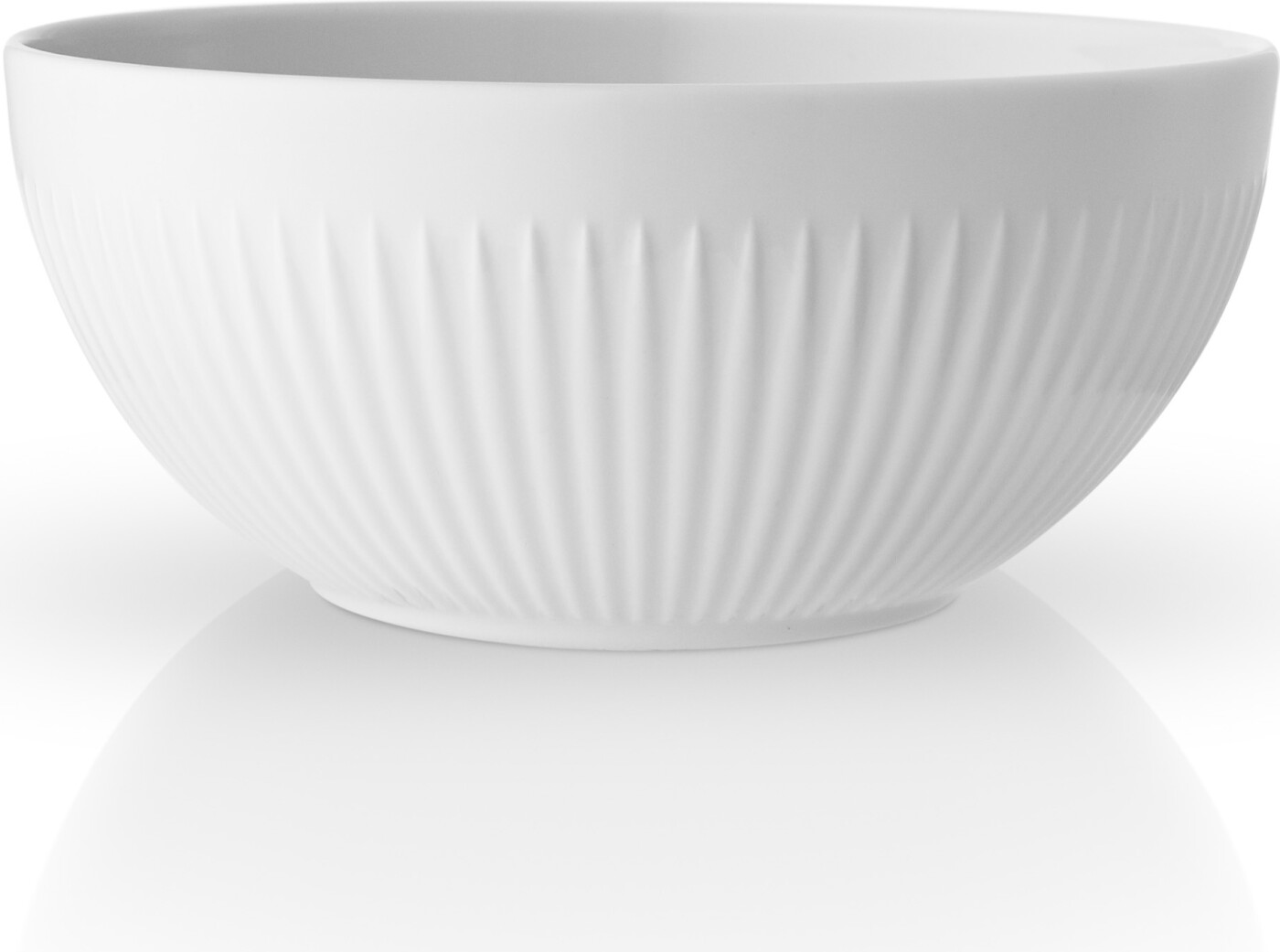 Eva Trio - Legio Nova Skål - Hvid - Riflet - ø 13 Cm