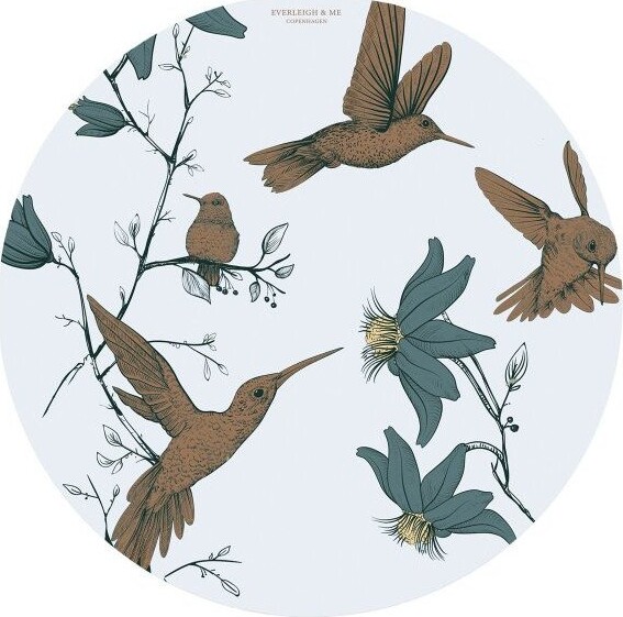 Everleigh And Me - Skridsikkert Underlag - Splat Mat - Hummingbird Blue