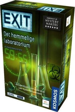 Billede af Exit - The Game - Det Hemmelige Laboratorium - Escape Room Spil hos Gucca.dk