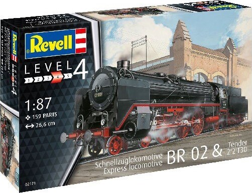 Revell - Br 02 & Tender 2'2't30 Tog Byggesæt - 1:87 - Level 4 - 02171