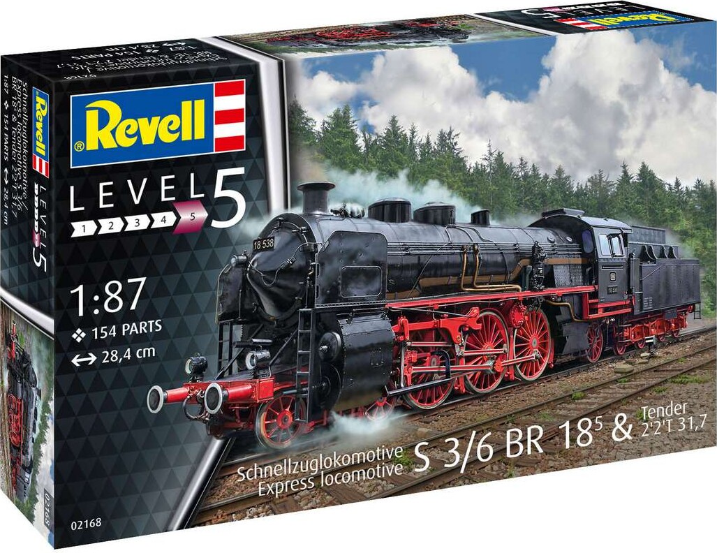 Revell - Express Locomotive S3/6 Br18 5 - 1:87 - Level 5 - 02168