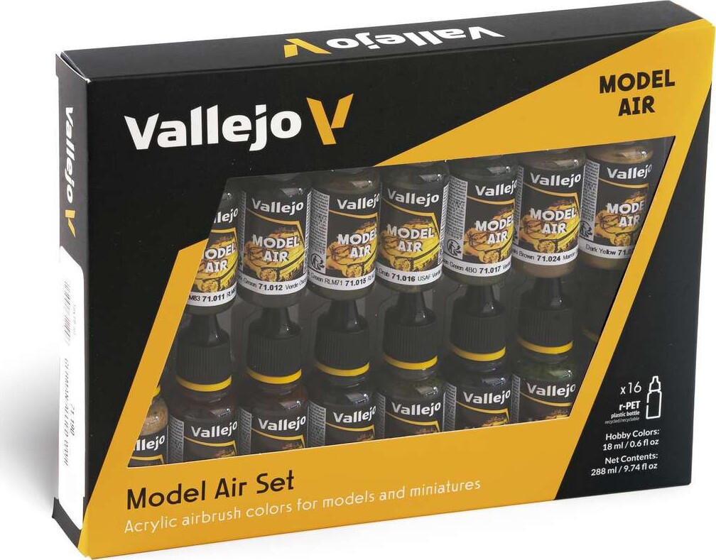 Vallejo - Model Air Maling Sæt - 16x17 Ml