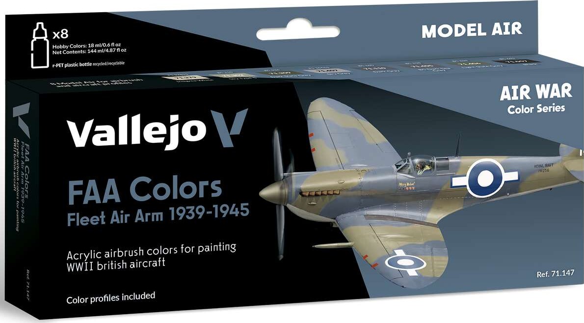 Vallejo - Faa - Fleet Air Arm - Colors 1939-1945 - 17 Ml - 71147