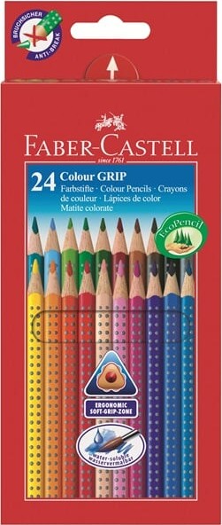 Faber-castell Farveblyanter - Colour Grip - 24 Stk.