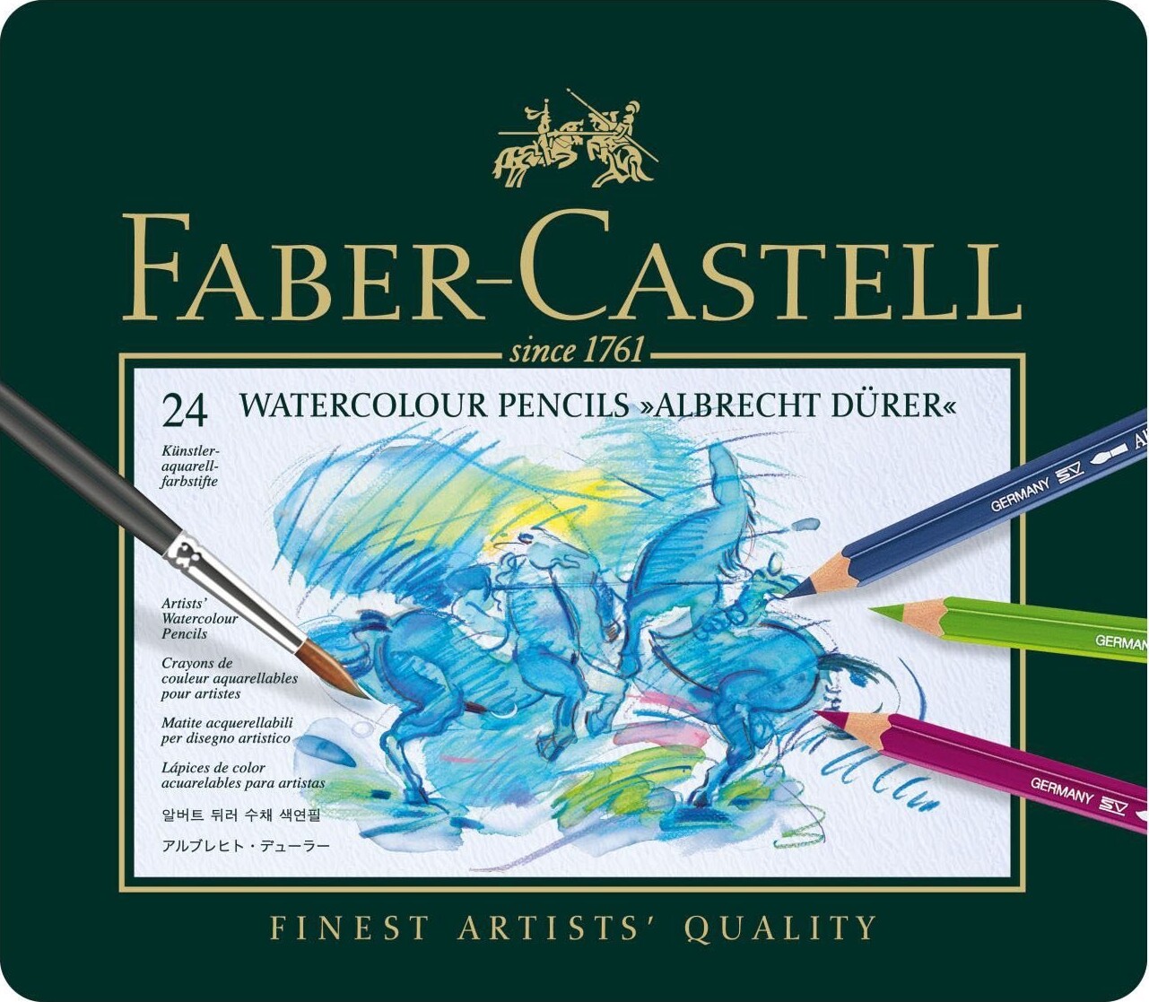 Se Faber-castell - Akvarel Farveblyanter - Albrecht Dürer - 24 Stk. hos Gucca.dk