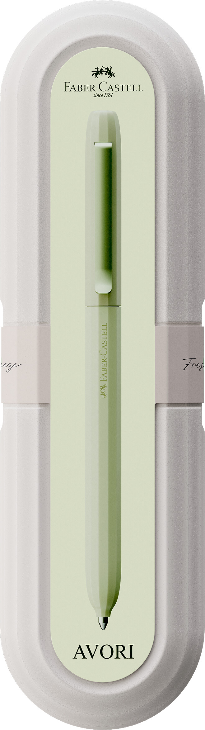 Faber-castell - Avori Kuglepen - Ekstra Bred Blå Refill - Fresh Breeze