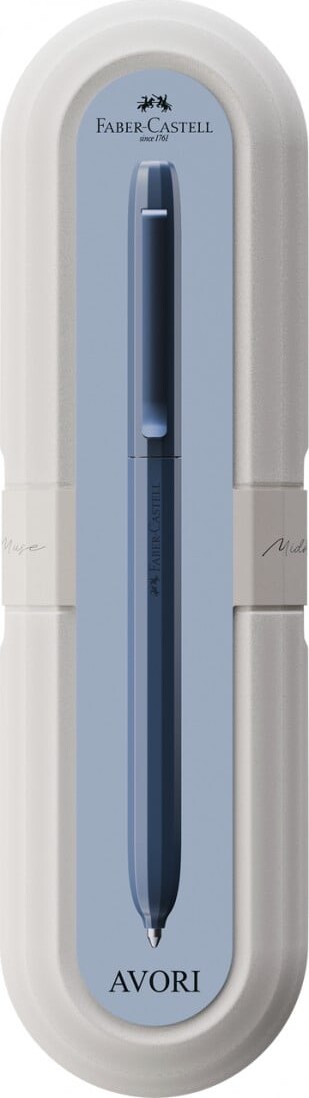 Faber-castell - Avori Kuglepen - Ekstra Bred Blå Refill - Midnight Muse