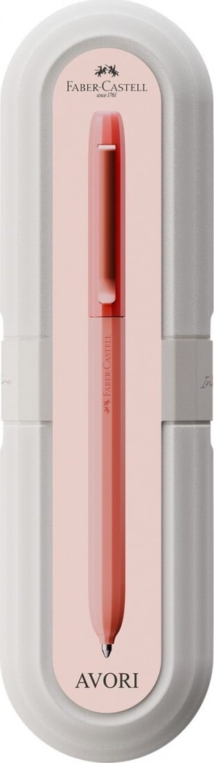 Faber-castell - Avori Kuglepen - Stort Blækvolumen Xb Blå Refill - Inner Fire