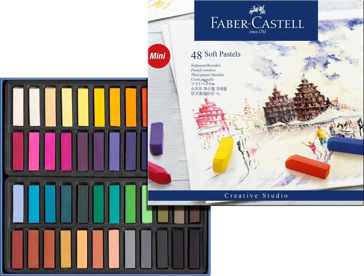 Se Faber Castell Pastelkridt - 48 Stk hos Gucca.dk