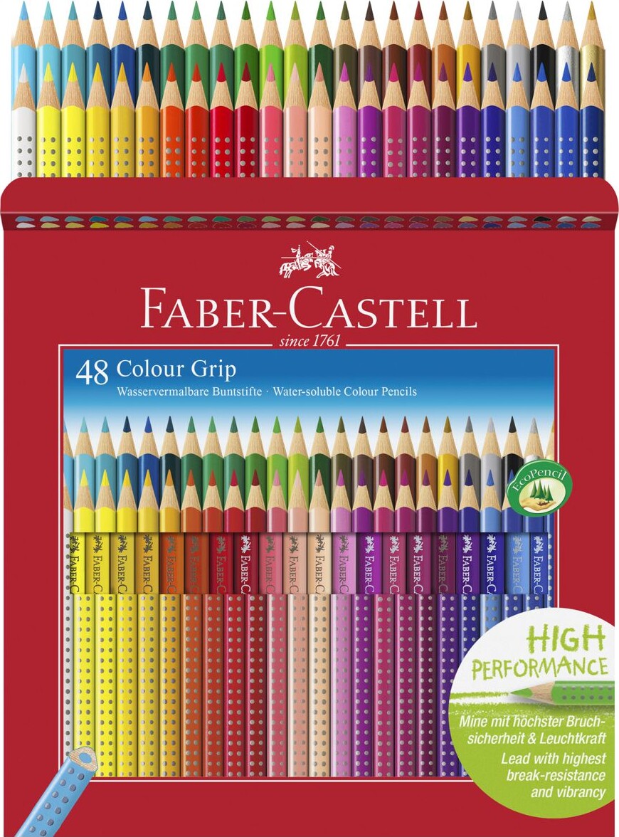 Billede af Faber Castell Colour Grip Farveblyanter - 48 Stk.