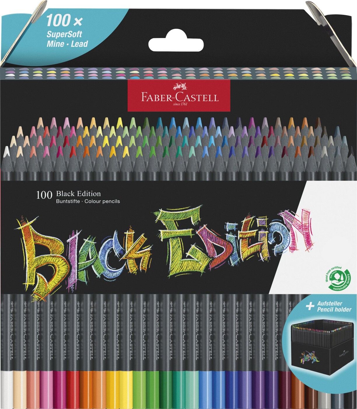 Faber-castell - Black Edition Farveblyanter - 100 Farver