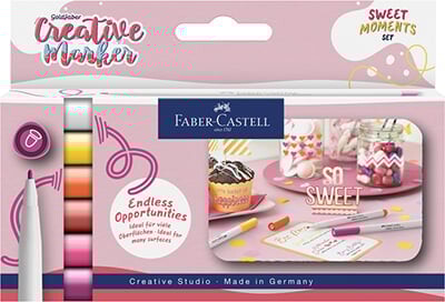Faber-castell - Tusser - Creative Marker - Sweet Moments - 6 Stk.