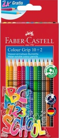 Faber-castell - Farveblyanter - Colour Grip - 12 Stk
