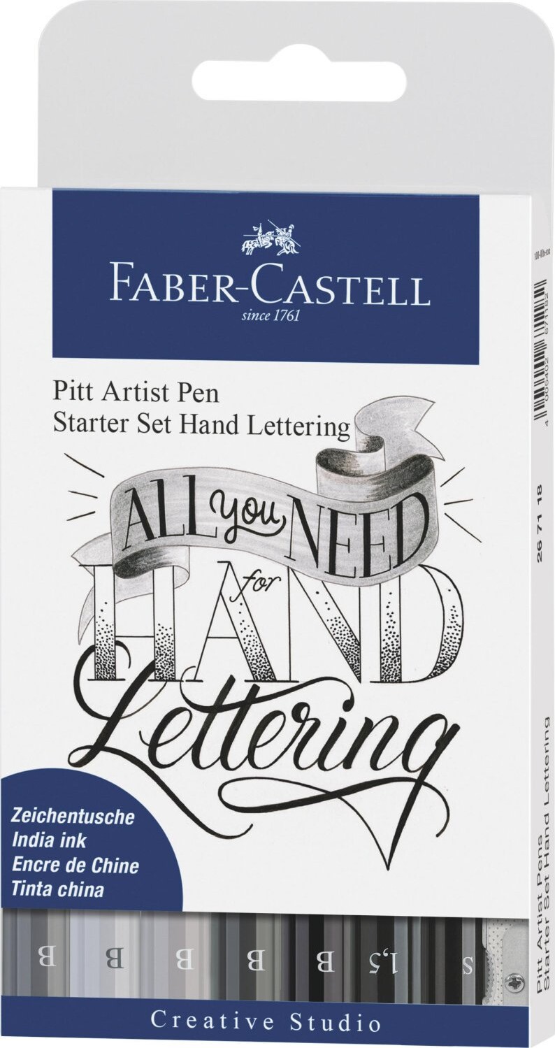 Se Faber-castell Pitt Artist Kalligrafi Penne Sæt - 8 Dele hos Gucca.dk