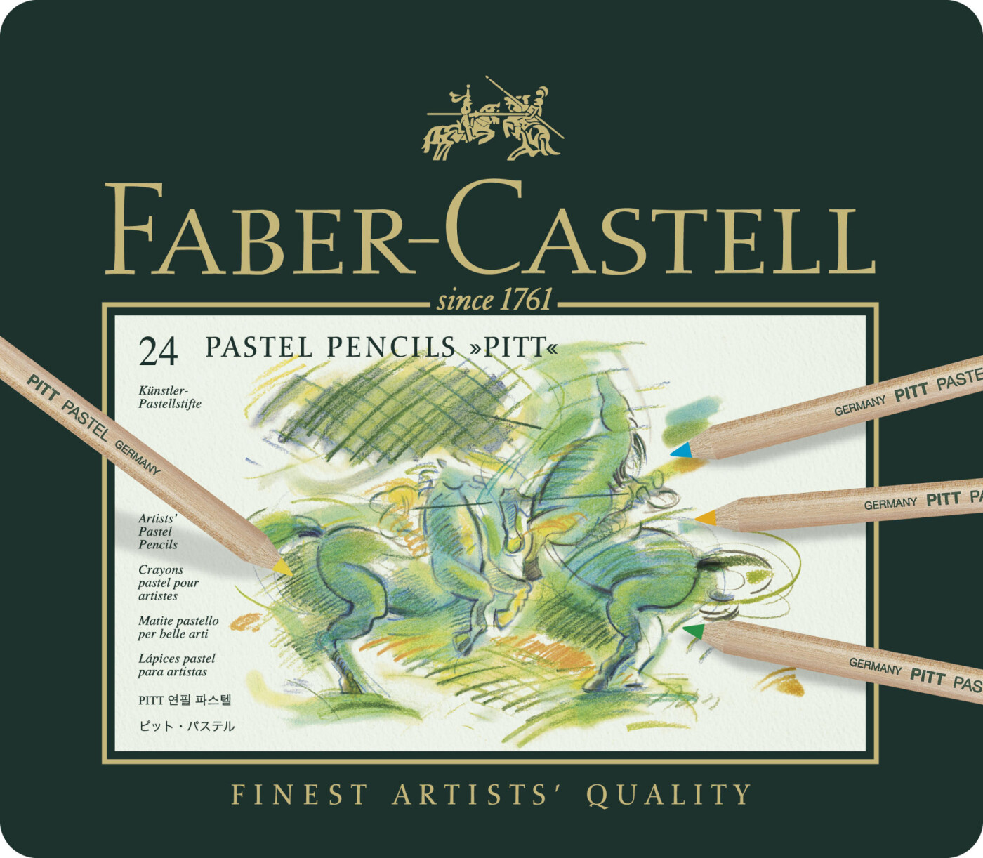 Faber-Castell Farveblyant Pitt Pastel dåse med 24 stk (112124)