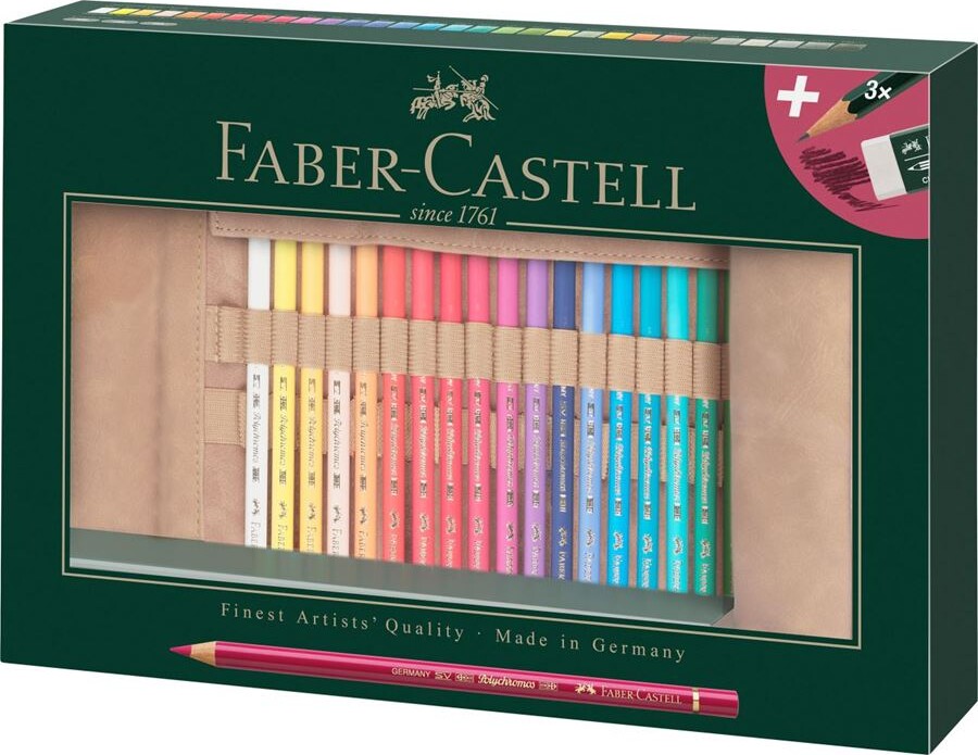 Se Faber-castell - Polychromos Farveblyanter - 30 Farver I Penalhus hos Gucca.dk