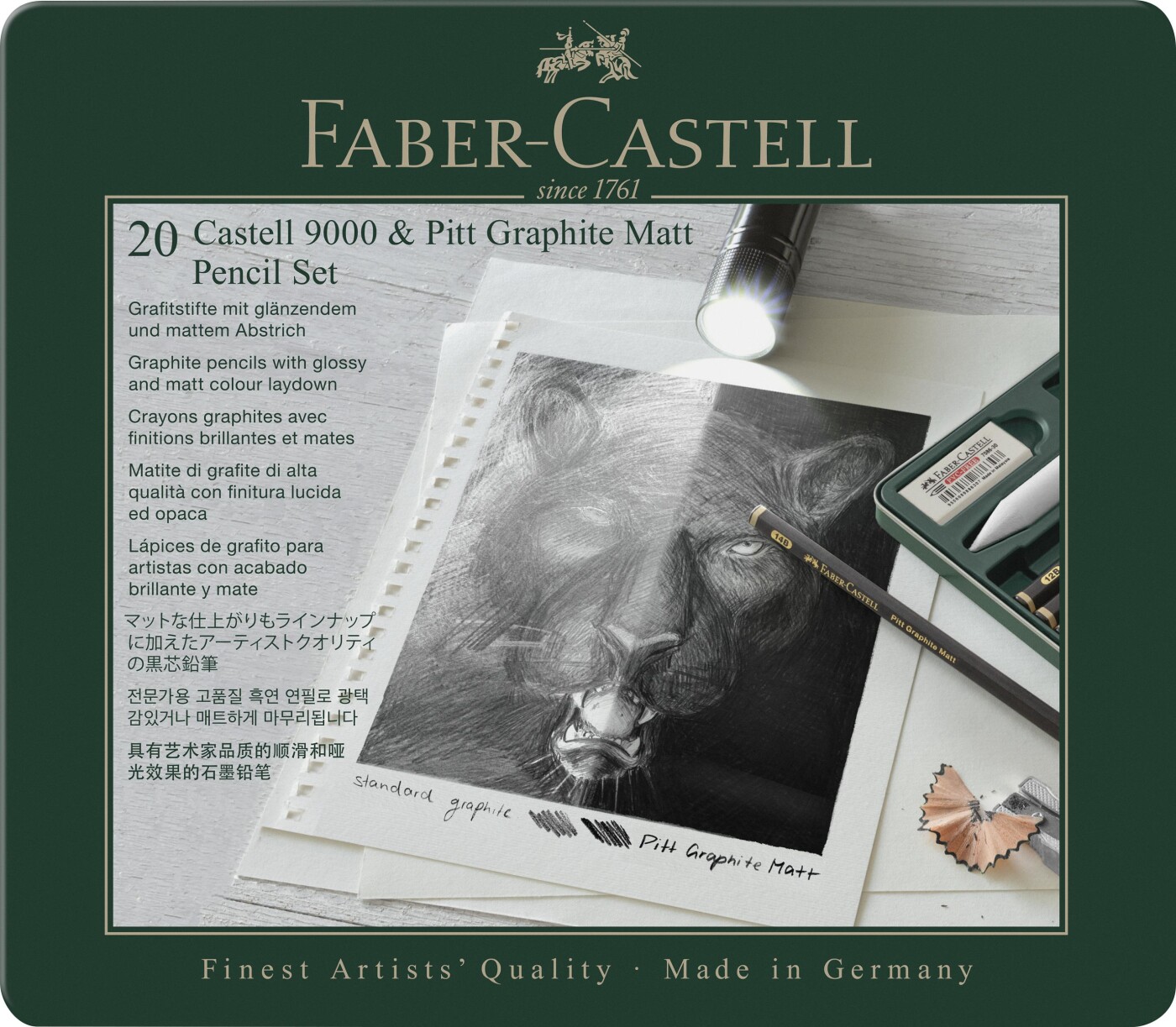 Faber-castell - Set Pitt Graphite Matt & Castell 9000 (115224)