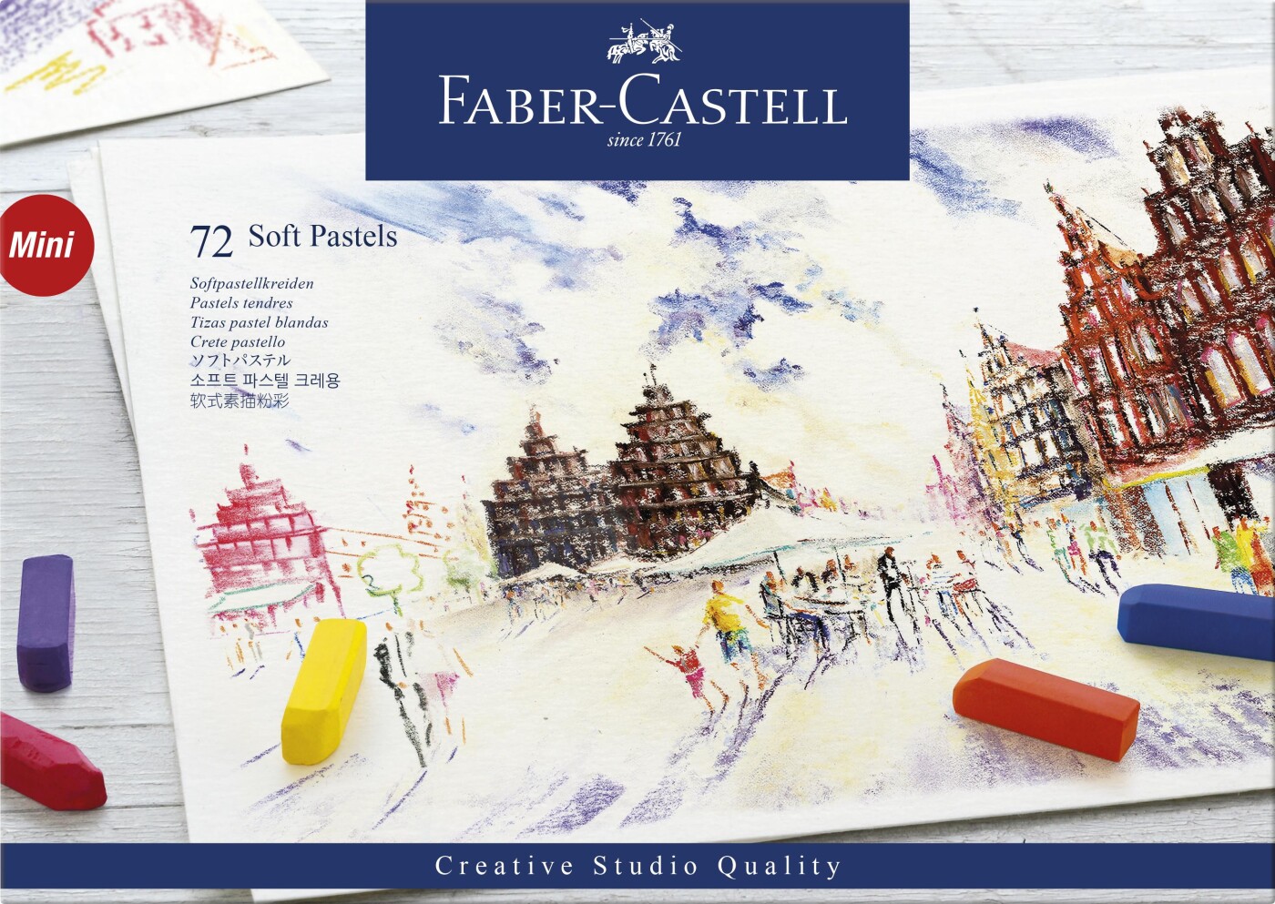 Faber-castell - Soft Pastels Mini - Farvekridt - 72 Farver