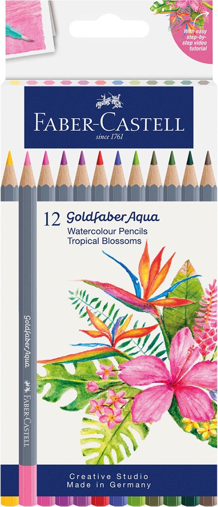 Faber-castell - Wc Blyanter Gofa Aqua - 12 Stk. I æske