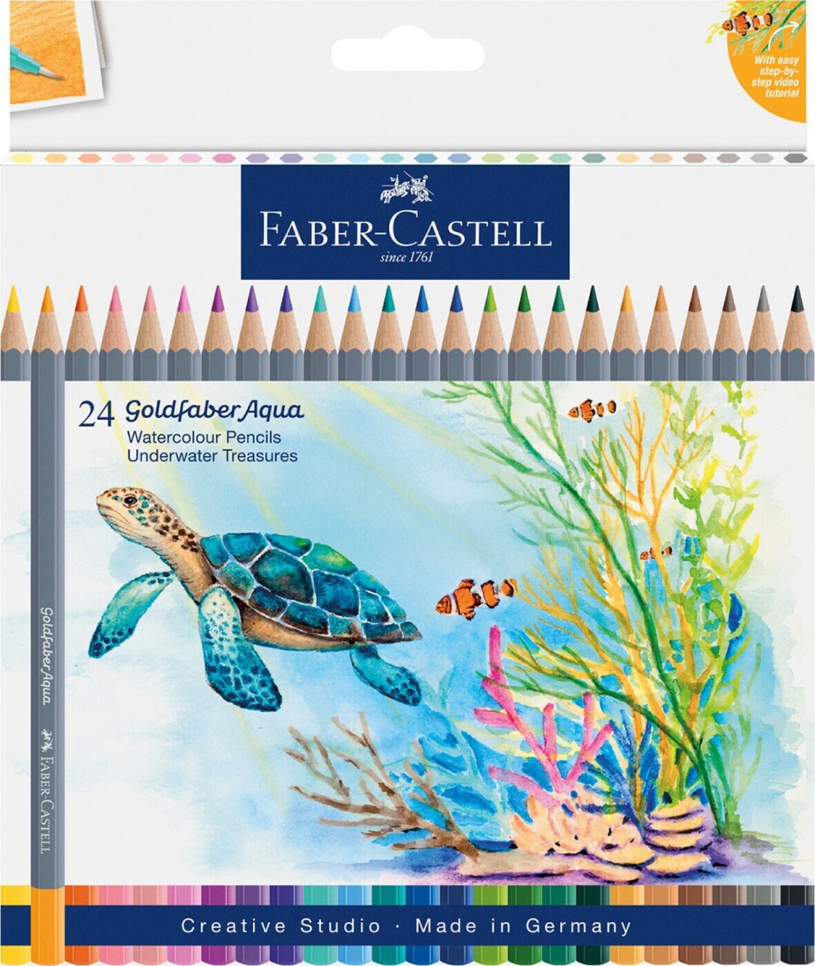 Faber-castell - Wc Blyanter Gofa Aqua - 24 Stk. I æske