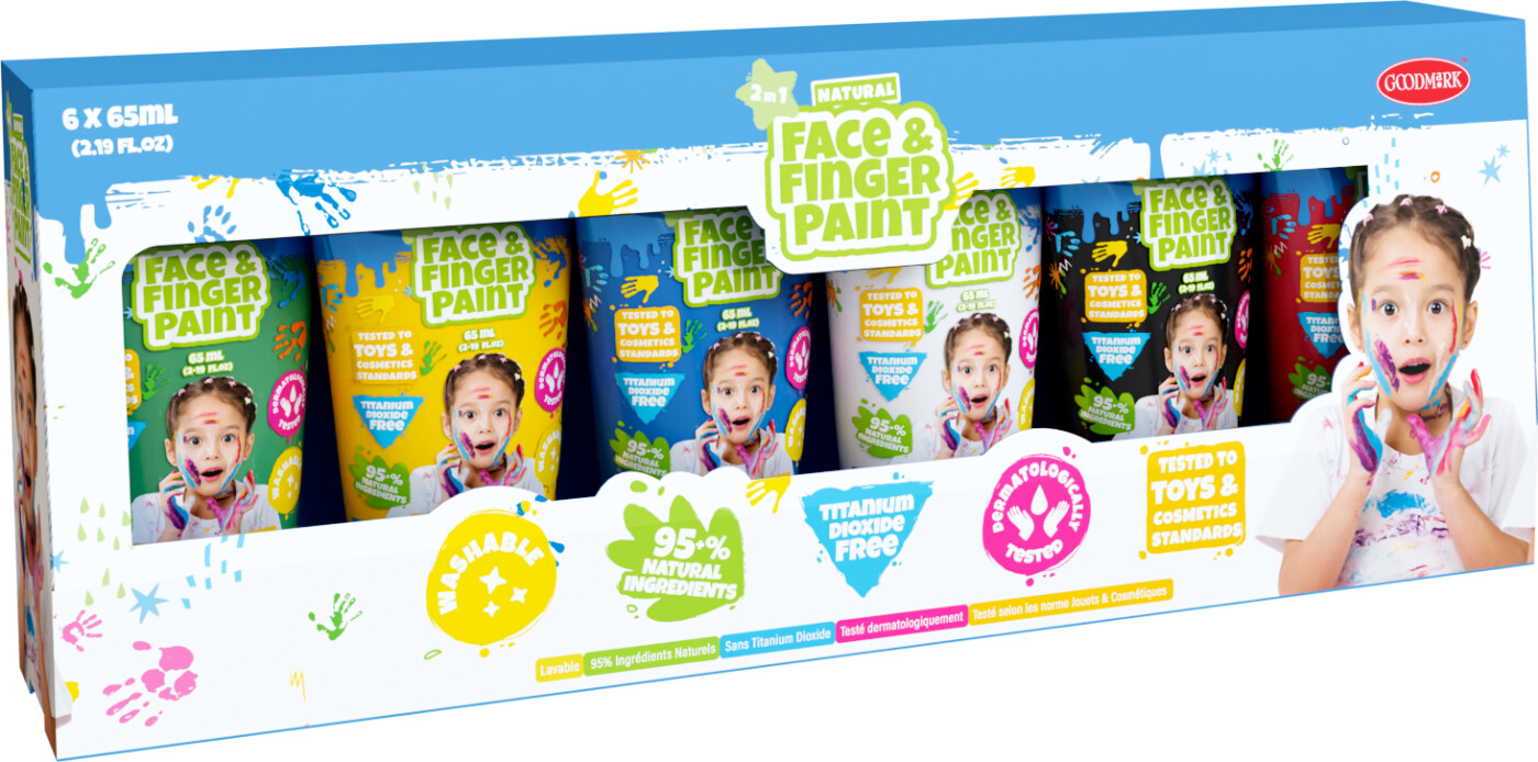Face Painttoos - 65ml Tubes 6-pack