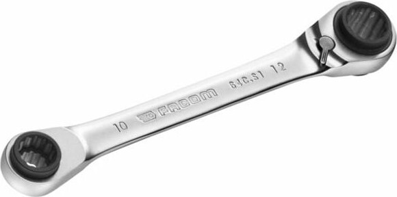 Facom 4-in-1 Double Box-end Ratchet Wrench, 8 X 10 - 12 X 13 Mm 64c.s1