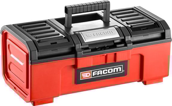 Facom Bp.c16npb Tool Case - Compact, Durable Plastic Storage Box (black/red)