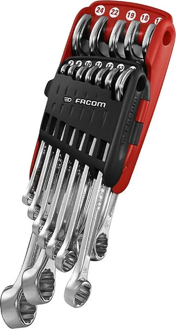 Facom Combination Wrench Set, 14 Pieces ( 8 To 24 Mm)