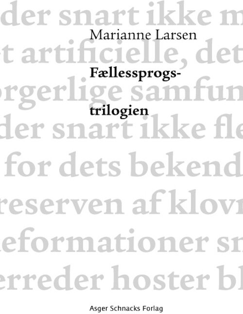 Billede af Fællessprogstrilogien - Marianne Larsen - Bog