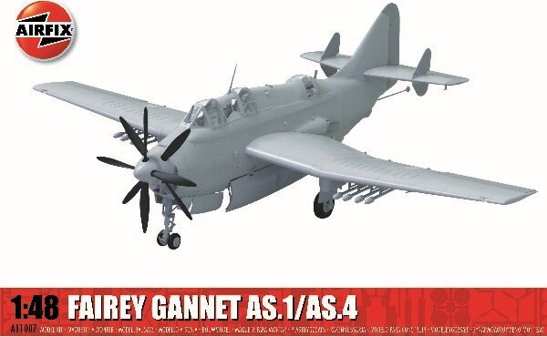 Airfix - Fairey Gannet As.1/as.4 Modelfly Byggesæt - 1:48 - A11007