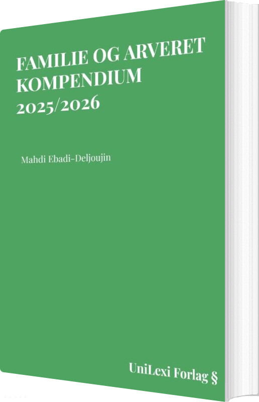 Familie Og Arveret Kompendium - Mahdi Ebadi-deljoujin - Bog