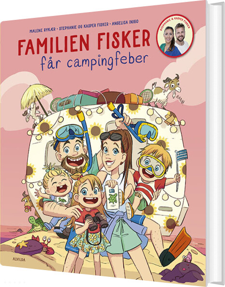 Billede af Familien Fisker Får Campingfeber - Malene Rykær - Bog hos Gucca.dk