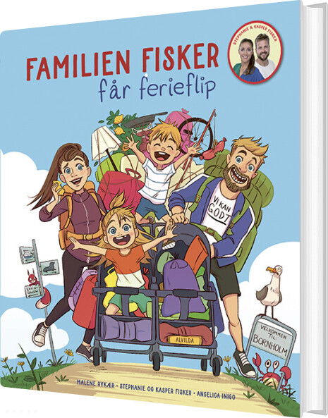 Billede af Familien Fisker Får Ferieflip - Malene Rykær - Bog hos Gucca.dk