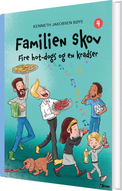 Familien Skov 4 - Fire Hot-dogs Og En Kradser, Blå Læseklub - Kenneth Jakobsen Bøye - Bog