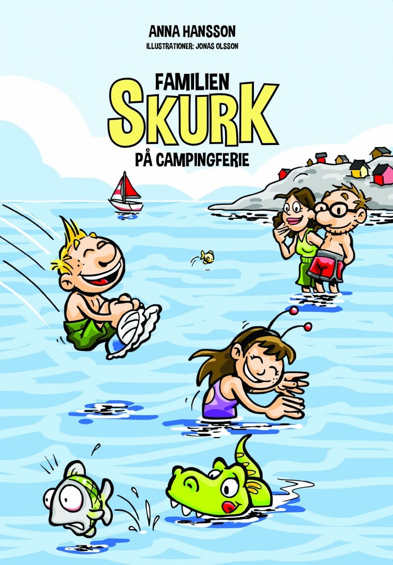 Billede af Familien Skurk På Campingferie - Anna Hansson - Bog