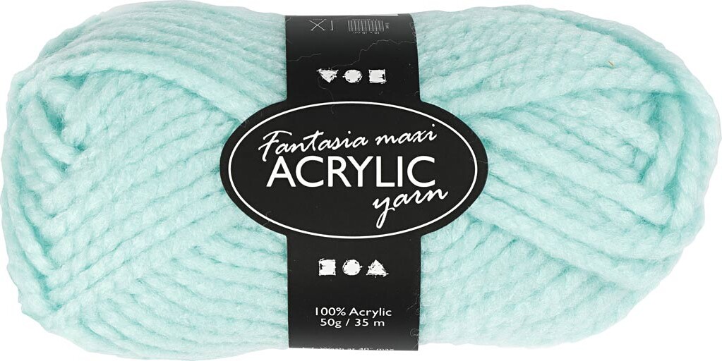 Fantasia Polyacrylgarn - L 35 M - Pind 9-10 - Mint Grøn - 50 G
