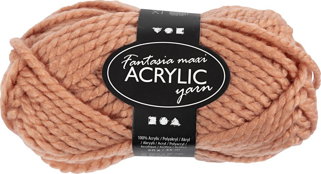 Fantasia Polyacrylgarn - L 35 M - Pind 9-10 - Sand - 50 G