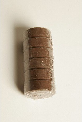 Fantasy blokfarve 44x16mm 6stk brun