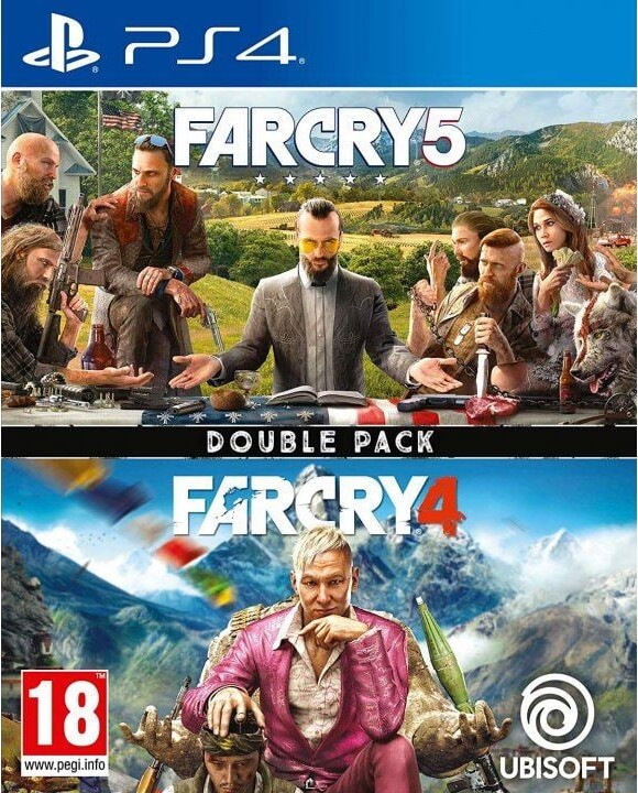 Se Far Cry 4 + Far Cry 5 Double Pack - PS4 hos Gucca.dk