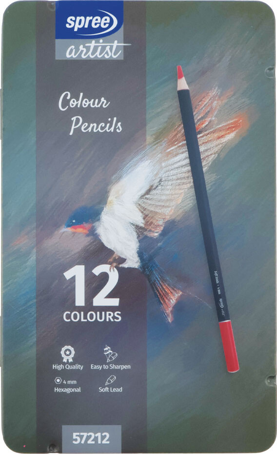 Farveblyanter I Metalboks - 12 Stk. - Spree