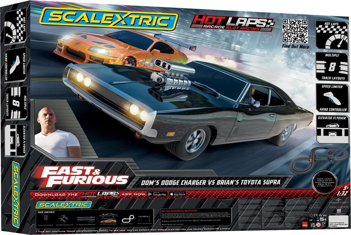 Scalextric - Fast And Furious Hot Laps Race Set 1:32 - C1458m