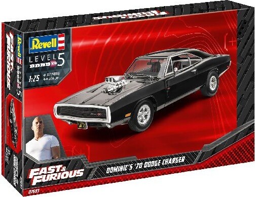 Revell - Fast & Furious - Dominics Dodge Charger Bil Byggesæt - 1:25 - Level 5 - 07693