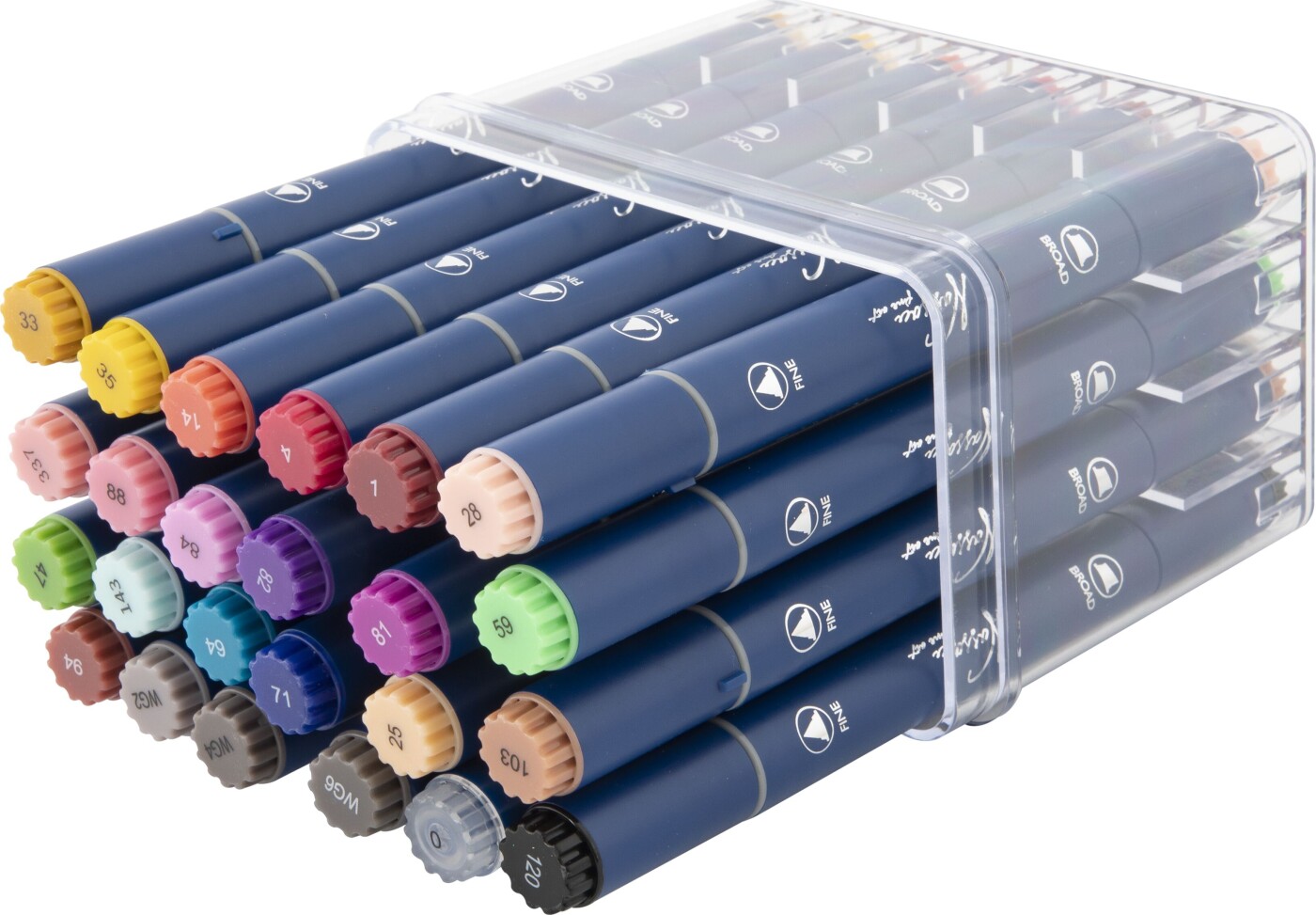 Nassau Fine Art - Favorit 2-i-1 Twin Markers Sæt - 24 Stk