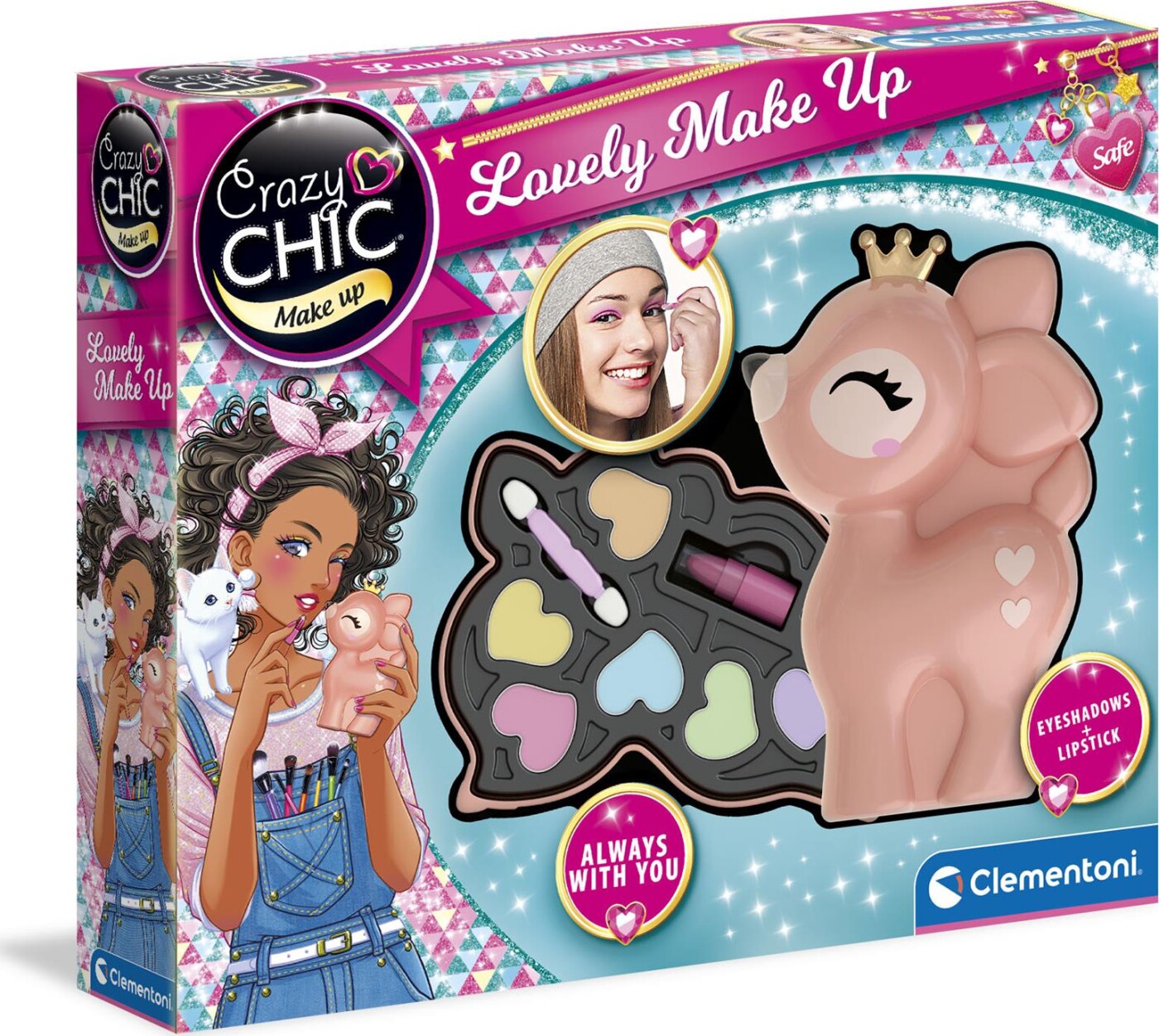 Se Crazy Chic - Makeup Til Børn - Dådyr - Clementoni hos Gucca.dk