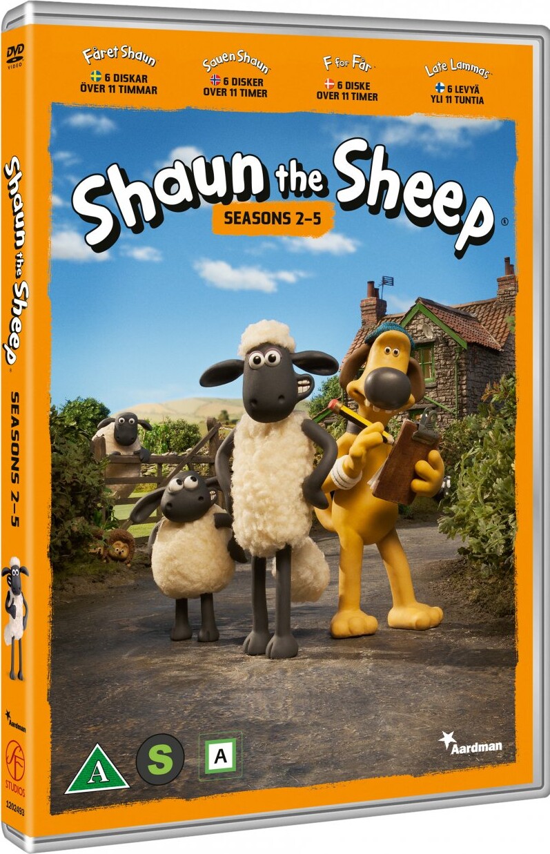 F For Får - Sæson 2-5 / Shaun The Sheep - Sæson 2-5 - DVD - Film