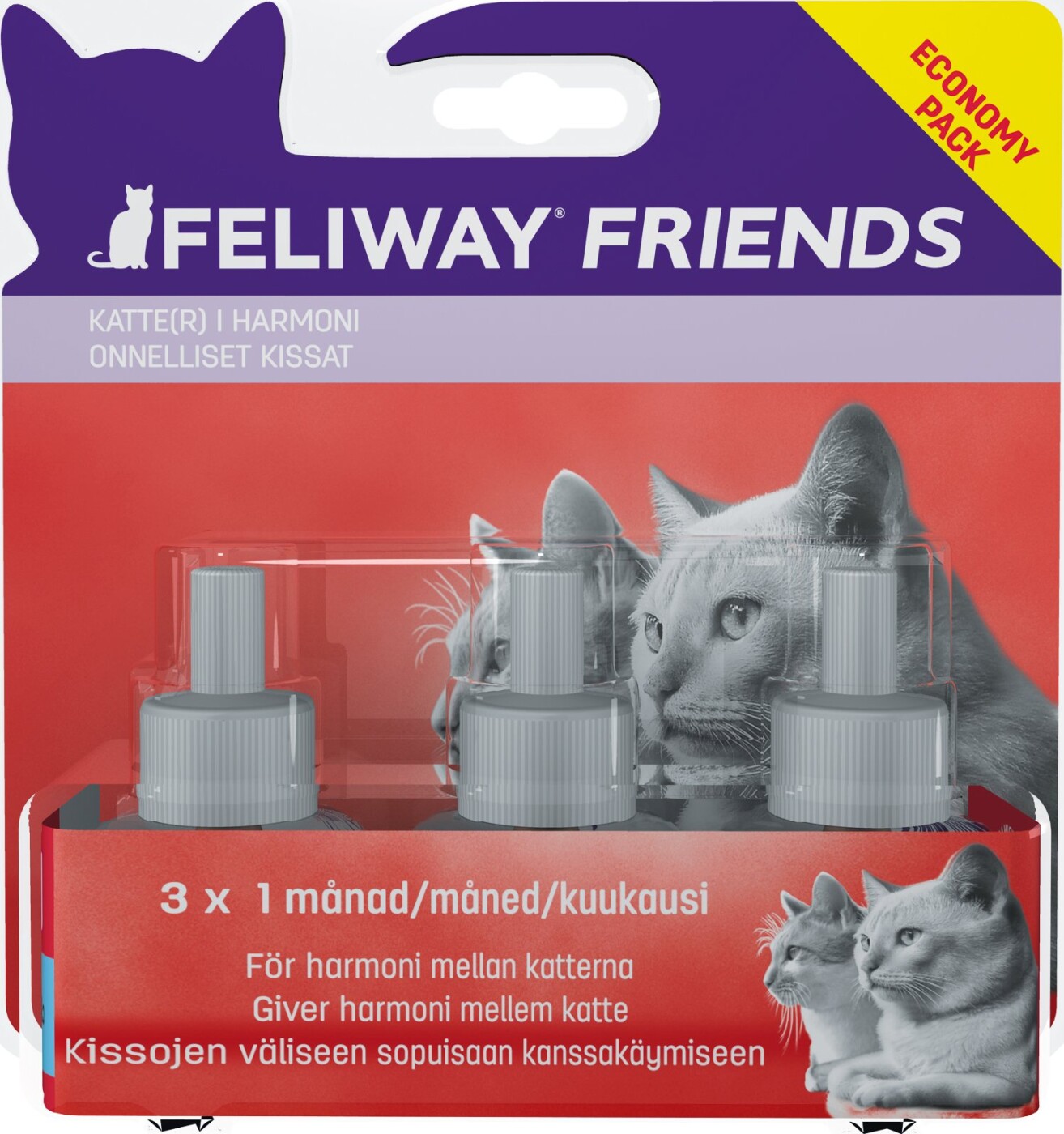 Feliway - Friends Diffuser Refill 3x48 Ml - 3-pak