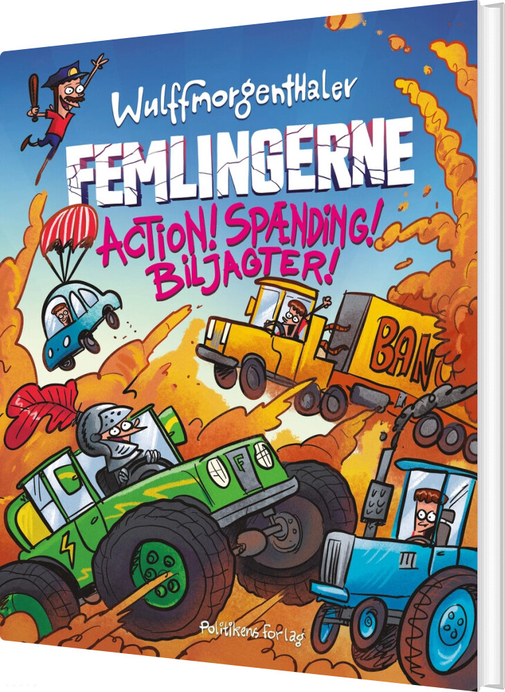 Femlingerne - Action! Spænding! Biljagter! - Mikael Wulff - Bog