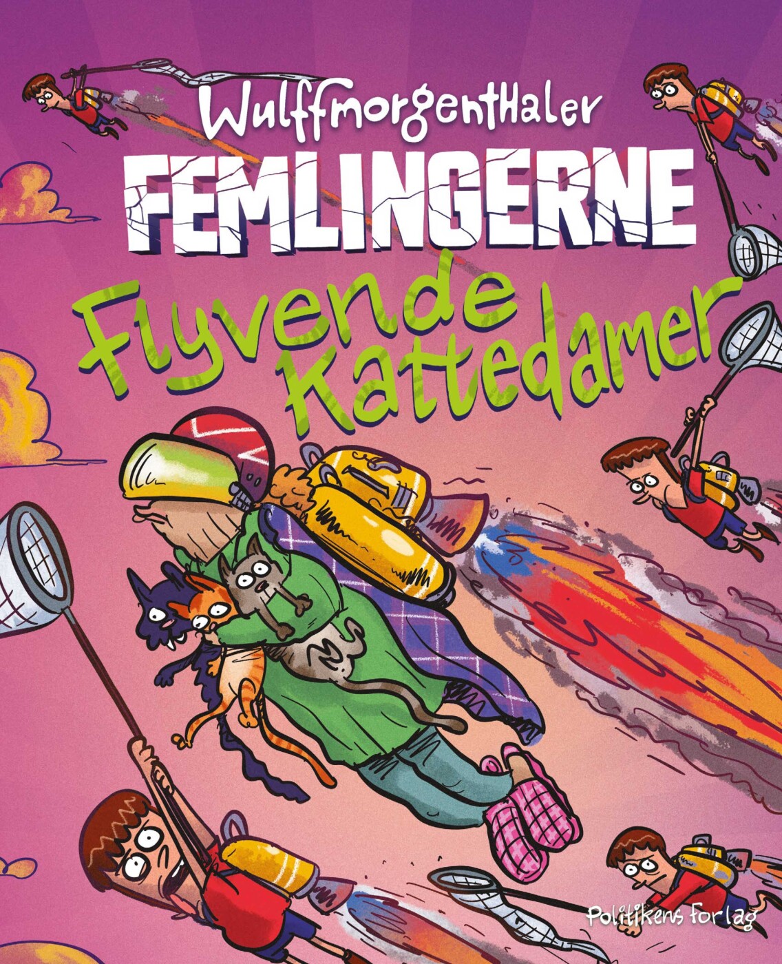 Femlingerne - Flyvende Kattedamer - Mikael Wulff - Bog