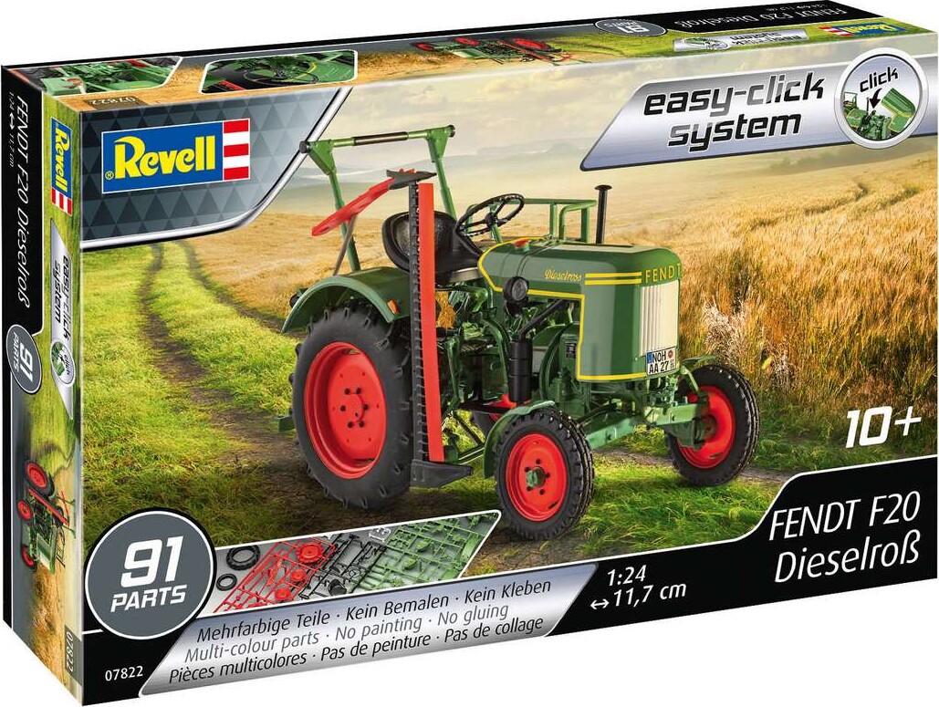 Billede af Revell - Fendt F20 Traktor Byggesæt - 1:24 - Easy-click - 07822