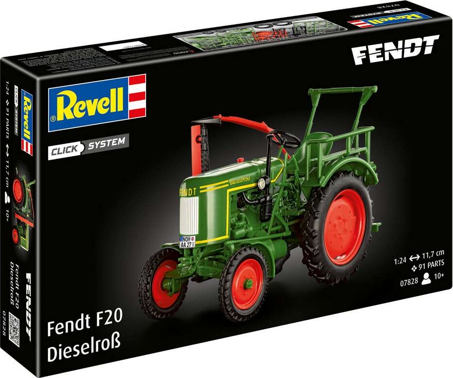 Revell - Fendt F20 Dieselroß Tractor 1:24 - Easy Click - 07828